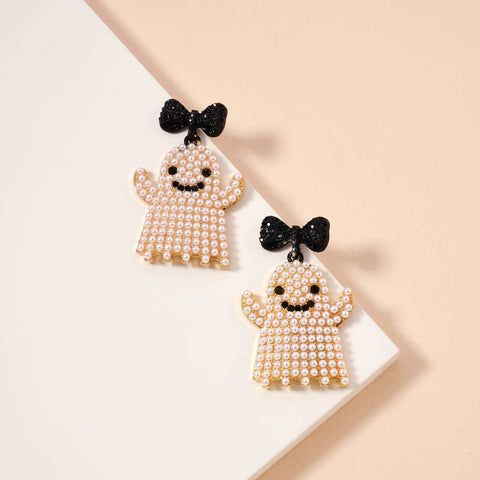 White Ghost Earrings