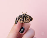 Celestial Moth Girl Enamel Pin