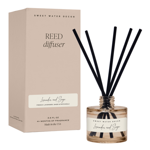 Sweet Water Decor Lavender and Sage Reed Diffuser