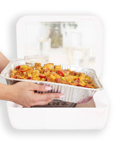 Pan Frame w/ Lid & Hot or Cold Gel Pack -White
