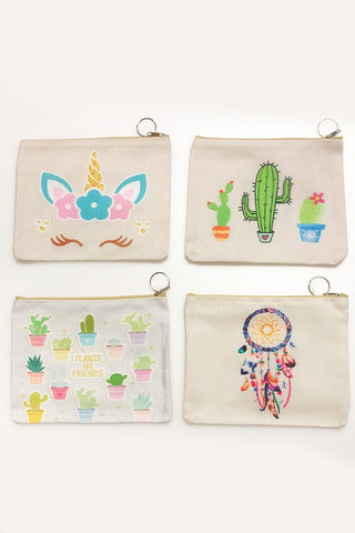 Canvas Cosmetic Bag