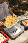 Pan Frame w/ Lid & Hot or Cold Gel Pack -White
