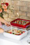 Pan Frame w/ Lid & Hot or Cold Gel Pack -White