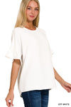 Airflow Ruffle Sleeve Top