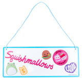 Squishmallows Room Sign with wall decals