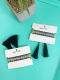Tassel Friendship Bracelet Black