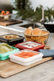 8x8 Pan Frame w/ Lid & Serving Spoon - White