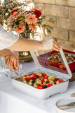 Pan Frame w/ Lid & Hot or Cold Gel Pack -White