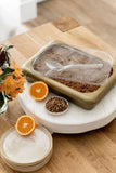 9x13 Pan Frame w/ Lid & Serving Spoon -Gold Swirl