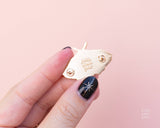 Celestial Moth Girl Enamel Pin