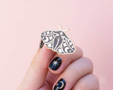 Celestial Moth Girl Enamel Pin