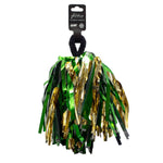 Green Gold Shimmer Hair and Wrist Pom Poms School Spirit
