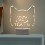 Light Up Acrylic Sign – Cat