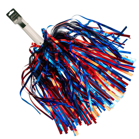 Red Royal Shimmer Pom Poms School Spirit Tailgate
