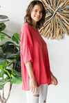 Ribbed Oversized Top