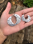 Wildflower Moon earrings in silver earrings, small