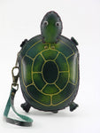 Leather Turtle Wristlet