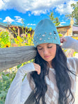Rhinestone Charm Beanie