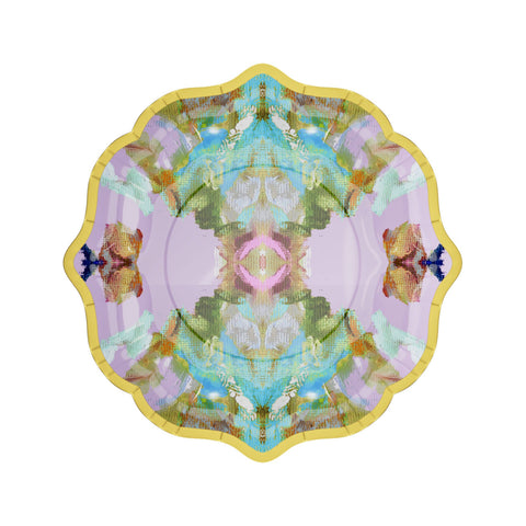 Stained Glass Lavender Cocktail Plates