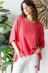 Ribbed Oversized Top