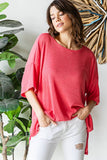 Ribbed Oversized Top