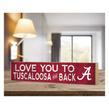 3x13 Block Love you Alabama Crimson Tide
