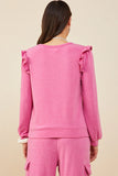 Emzleigh Terry Knit Top