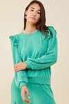Emzleigh Terry Knit Top