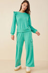 Emzleigh Terry Knit Top