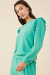 Emzleigh Terry Knit Top