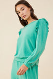 Emzleigh Terry Knit Top