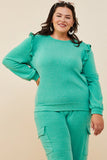 Emzleigh Terry Knit Top