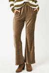 Olive Velvet Corduroy Pants