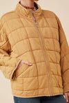 Taupe Quilted Jacket