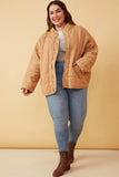 Taupe Quilted Jacket