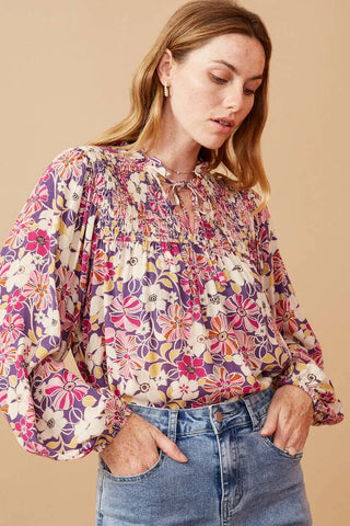 Wildflower Breeze Smocked Blouse