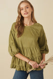 Mossy Bank Olive Tunic