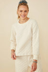 Sandra Quilted Pullover Sweatshirt