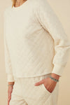 Sandra Quilted Pullover Sweatshirt