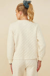 Sandra Quilted Pullover Sweatshirt