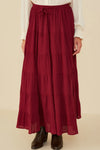 Burgandy Maxi Skirt