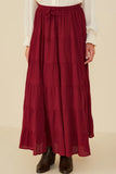 Burgandy Maxi Skirt