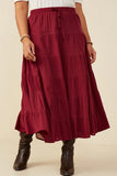 Burgandy Maxi Skirt