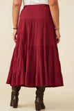 Burgandy Maxi Skirt