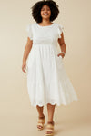 White Eyelet Dress