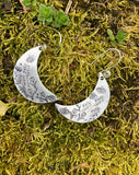 Wildflower Moon earrings in silver earrings, small
