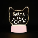 Light Up Acrylic Sign – Cat