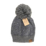 Scatter Sequin Pom Beanie