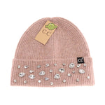 Rhinestone Charm Beanie