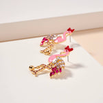 Christmas Flamingo Earrings
